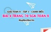 Giải bài 4 trang 70 Toán 8 Tập 1 SGK Cánh Diều